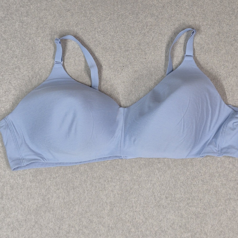 Torrid Women Bra 50B Blue T Shirt Wireless Lightly Lined Adjustable
